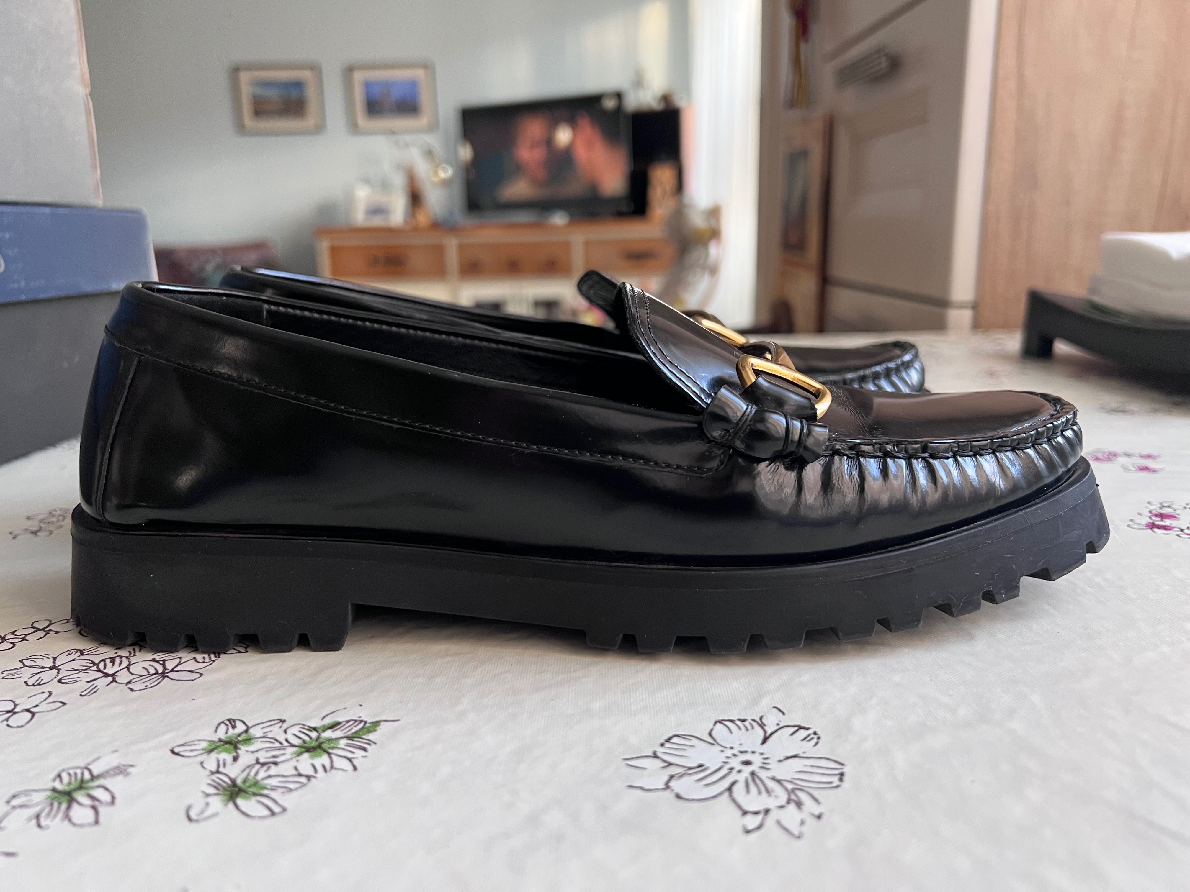 Кожени лоуфъри Massimo Dutti, р-р 38