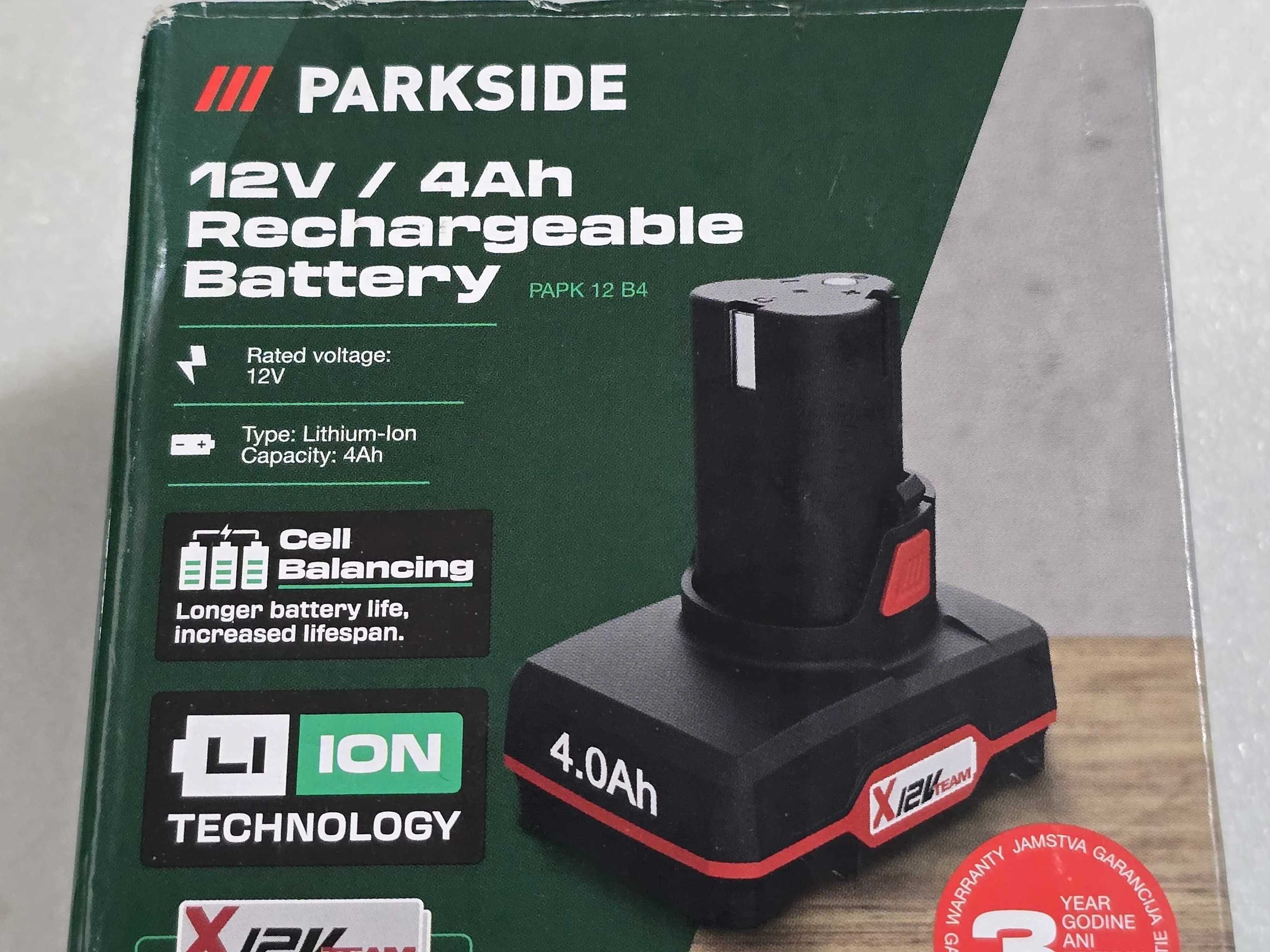 Acumulator PARKSIDE PAPK 12 B4, 4 Ah, 12 V, cell balancing