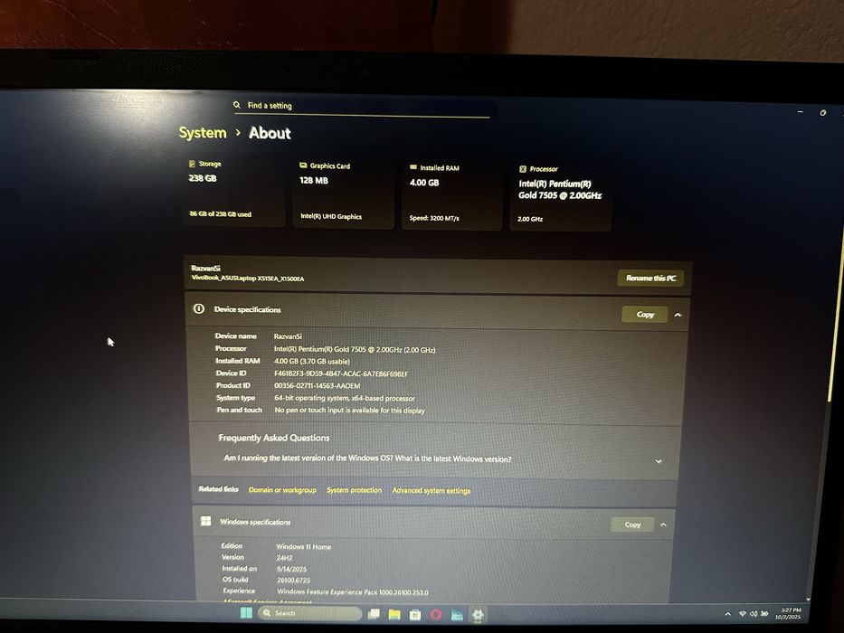 Laptop ASUS VivoBook
