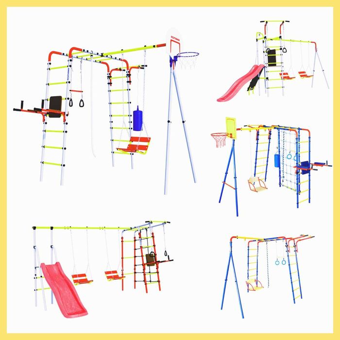 Уличные Детские Игровые Дачные Комплексы, Горки, Карусели, Качели