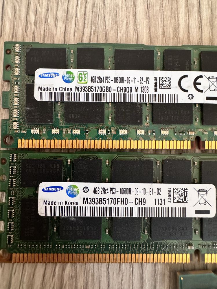 intel xeon e5-2650-v2, 2 по 4 гб серверной оперативной памяти samsung