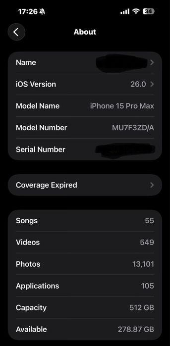 iPhone 15 Pro Max, 512GB, 5G, Blue Titanium