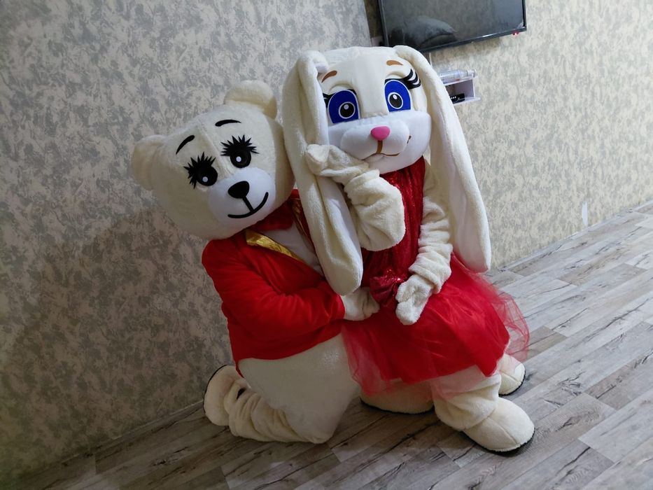 Мишка и зайка тедди