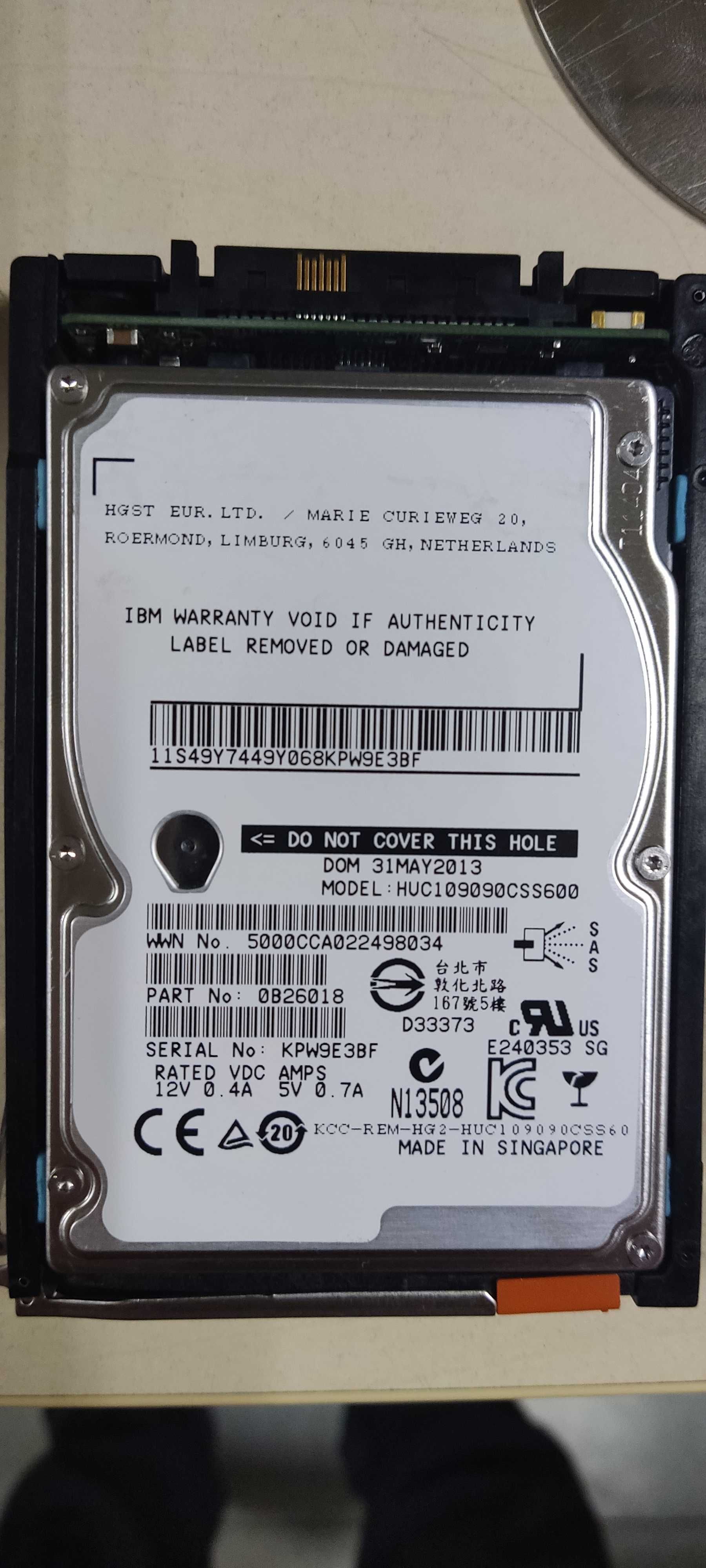 HGST SAS 900GB 6G 10K 2.5 для IBM