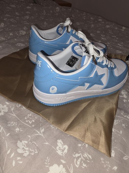 Vand Bape Sta Patent Leather Blue White