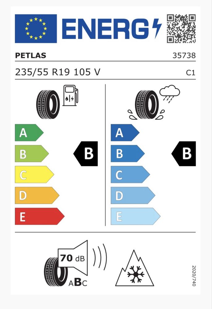 Зимни гуми PETLAS Explero Winter W671 235/55 R19