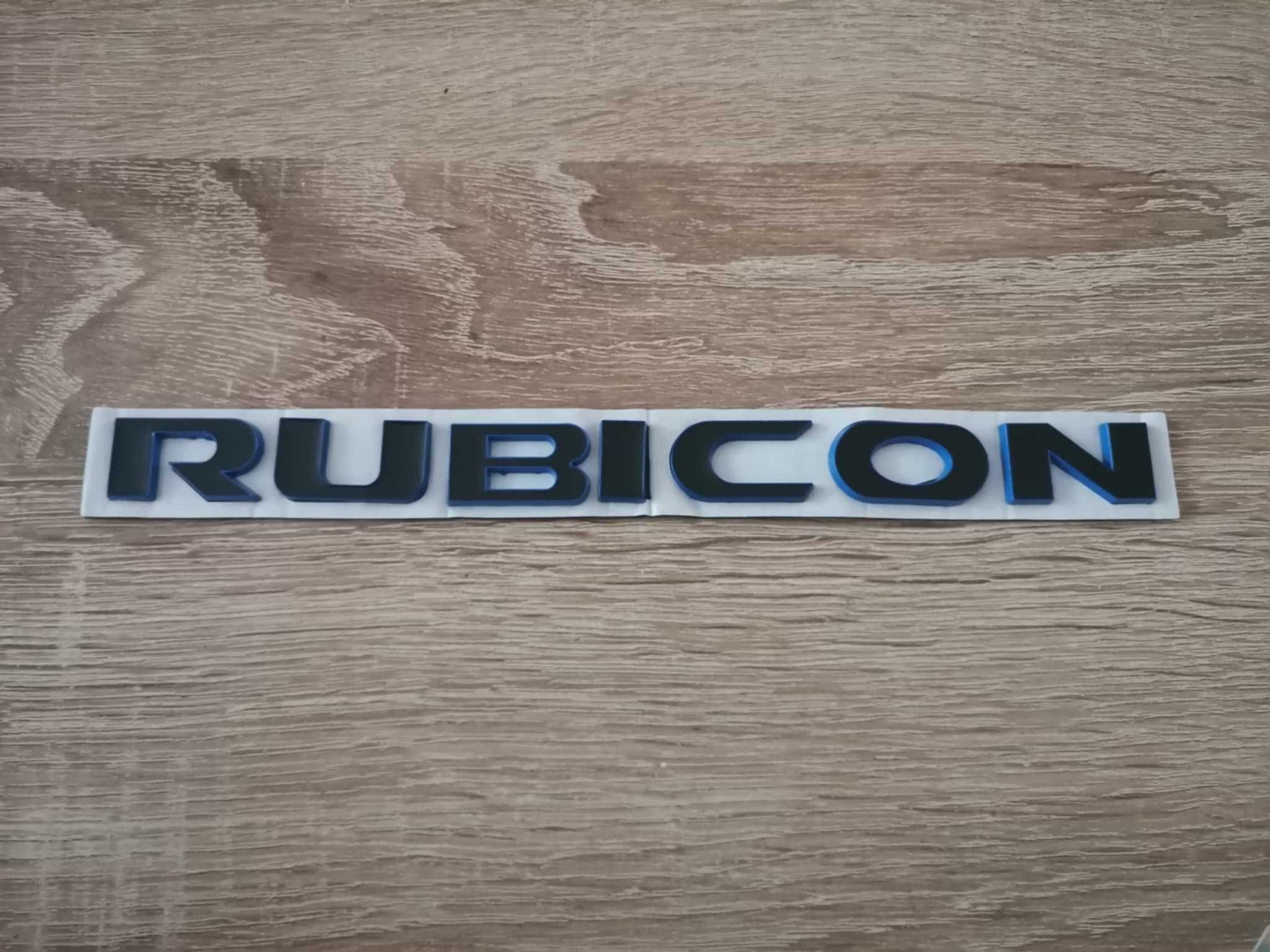 черен надпис емблема Jeep Rubicon