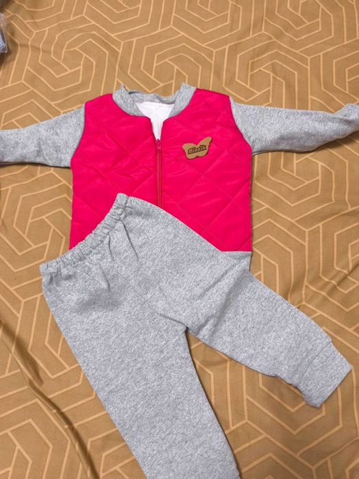 Set/compleu/trening fetițe 12 luni