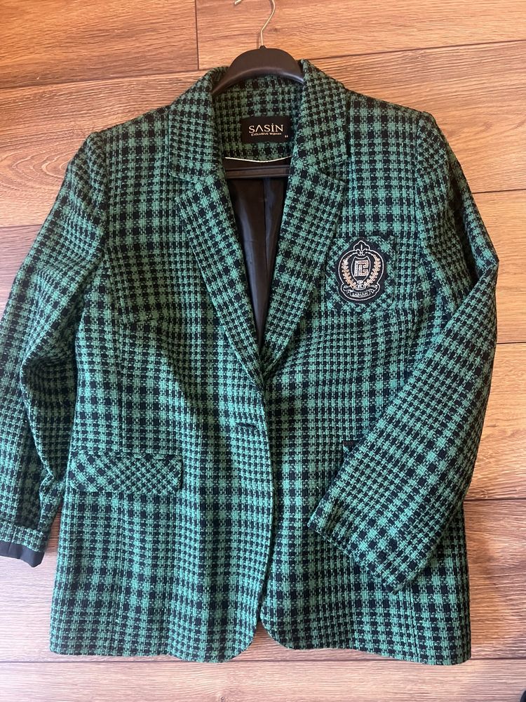 Дамско сако каре Sasi green