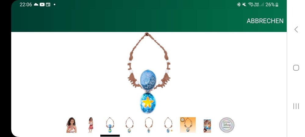 Светещото колие-мида на Vaiana Moana от Jakks Pacifik оригинал  Дисни