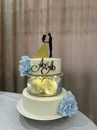 Свадебный торт, на юбилей, день рождения