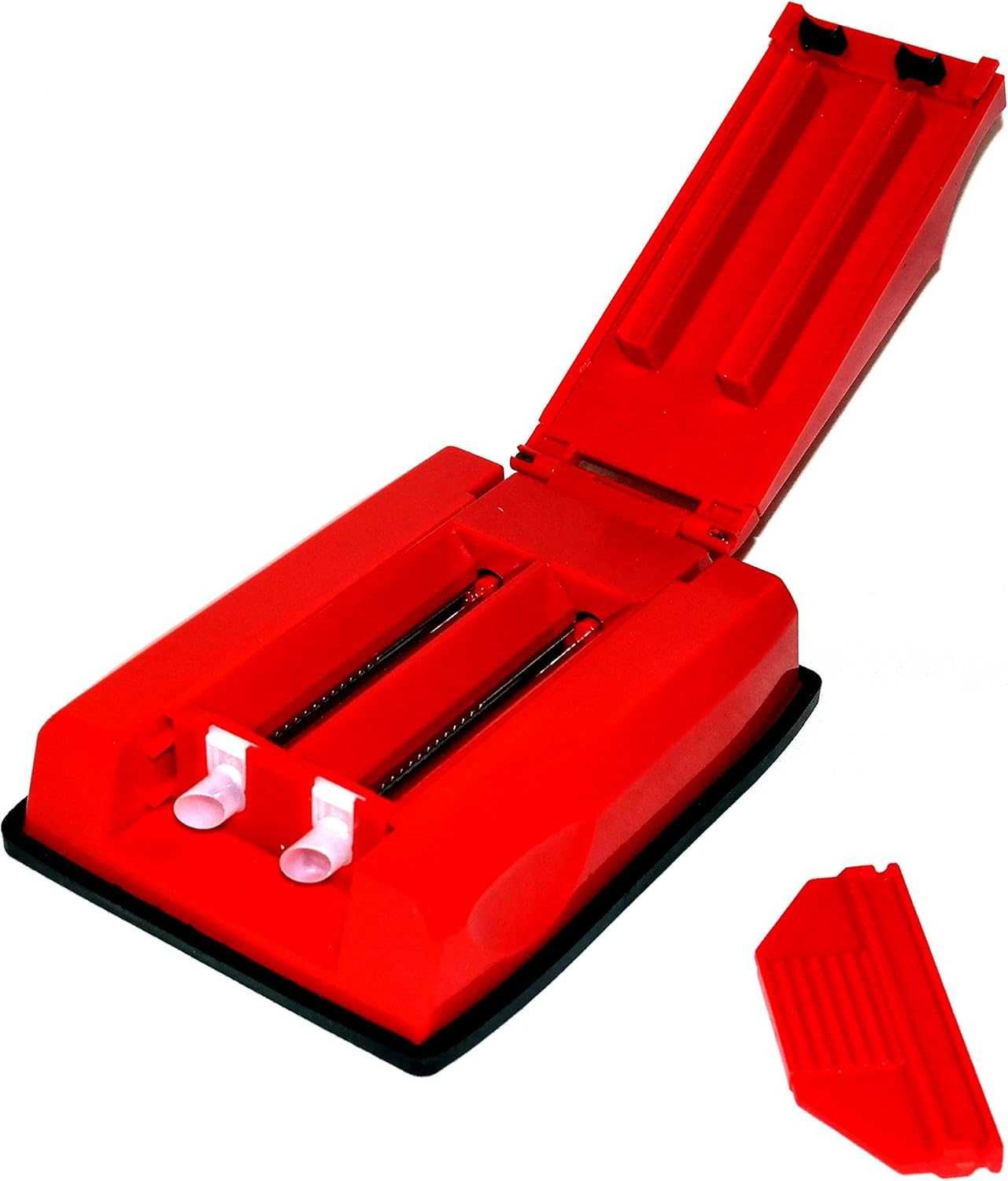 Aparat dublu de injectat tutun, manual, rosu