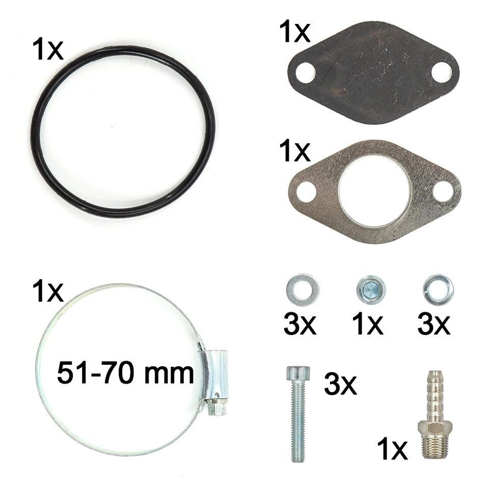 Заместител EGR АГР ЕГР 50 /57/63 MM Рейс пайп Race pipe ЕГР тръба за р