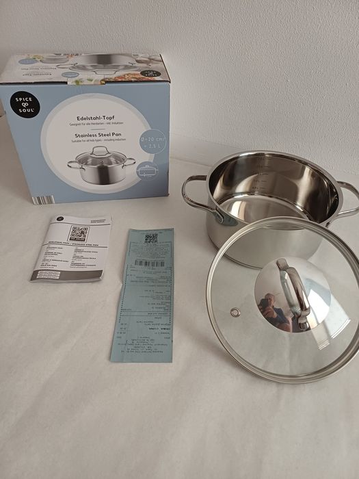 Чисто нова тенджера 20 см. 2.5 л.