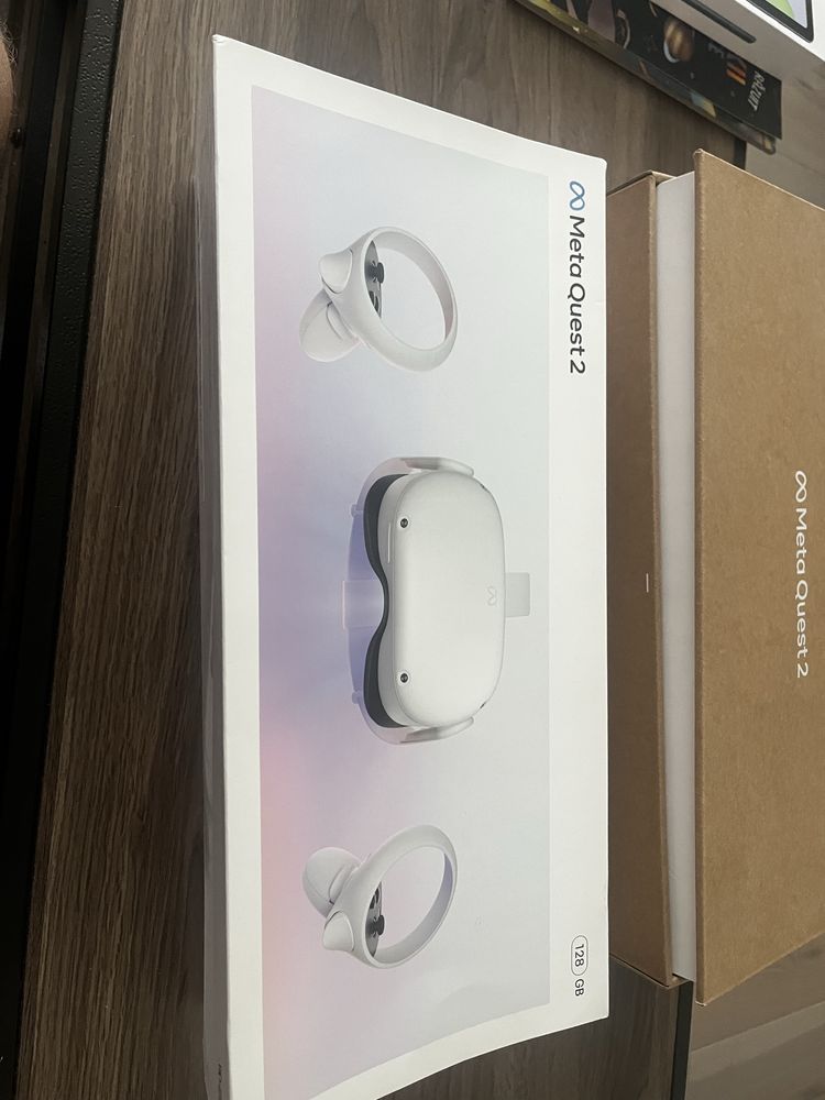 Casca VR ALll-in-One Oculus Quest 2, 128 GB alb