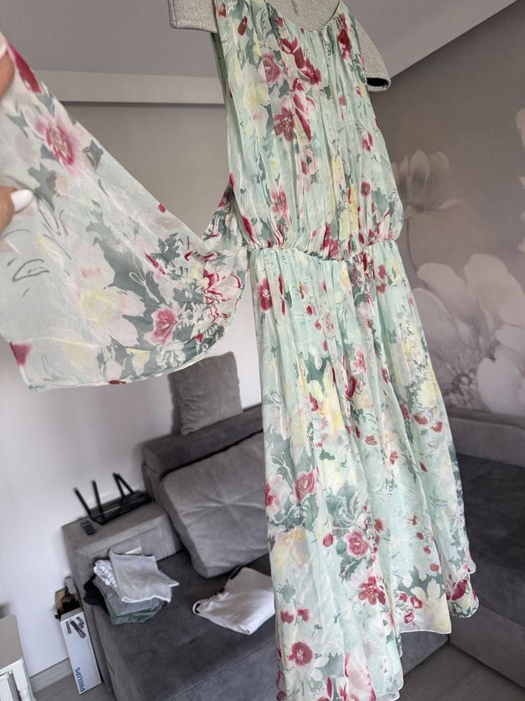 Rochie superba  Max Mara matase naturala 38-40