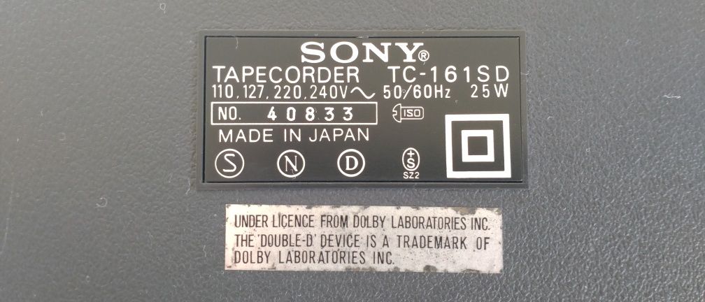 Casetofon Sony TC161SD