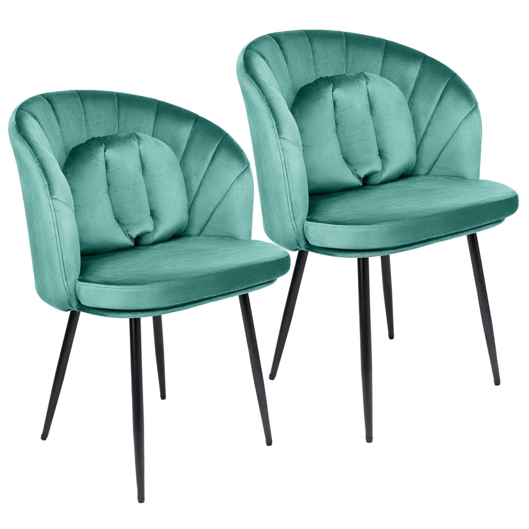 RESIGILAT Set 2 Scaune tip Fotoliu Dining/Bucatarie Dr.Home - Verde