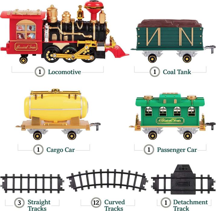 Set de trenulețe de Crăciun Prextex