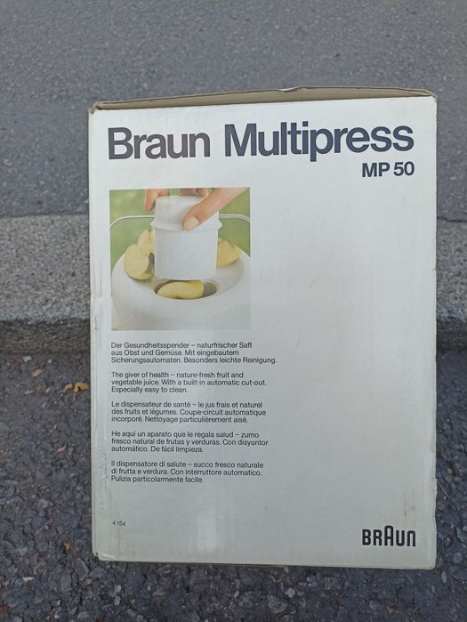 BraunMultipress-MP50, juicer(storcător fructe/legume)folosit o data.