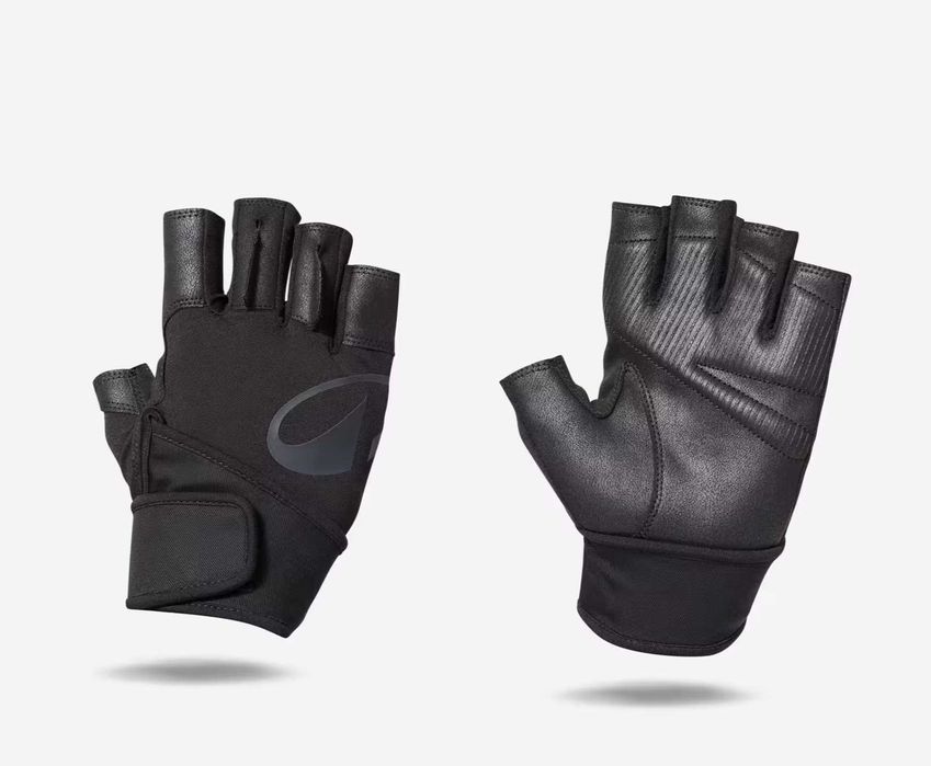 Mănuşi sala Decathlon Bodybuilding susținere încheieturi, aderență NOI