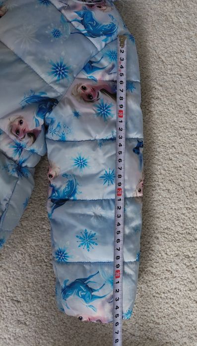 H&M Ватирано яке с качулка, Замръзналото кралство, размер 104