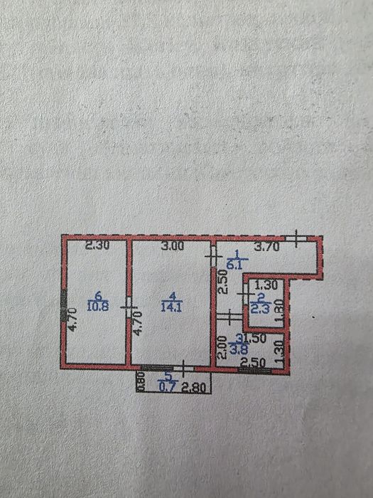 Квартира 2 х комнатная