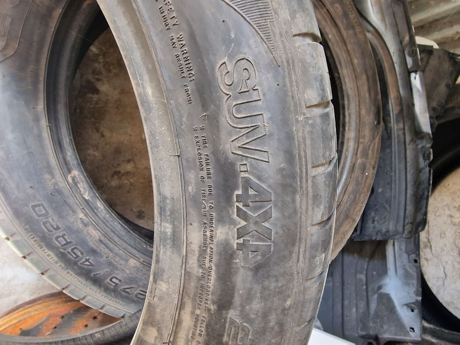 Vând 2 cauciucuri vara 275.45.20