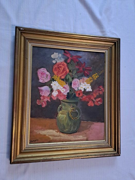 tablou pictura pe panza 71/62 cm semnat