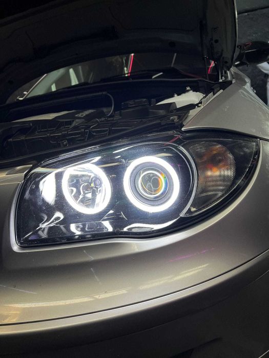 Lupe+Kit Led H1 60W +Angel eyes Led  BMW E86/E87