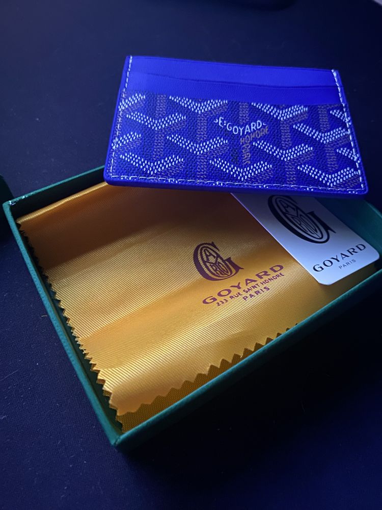 Goyard cardholder darkblue