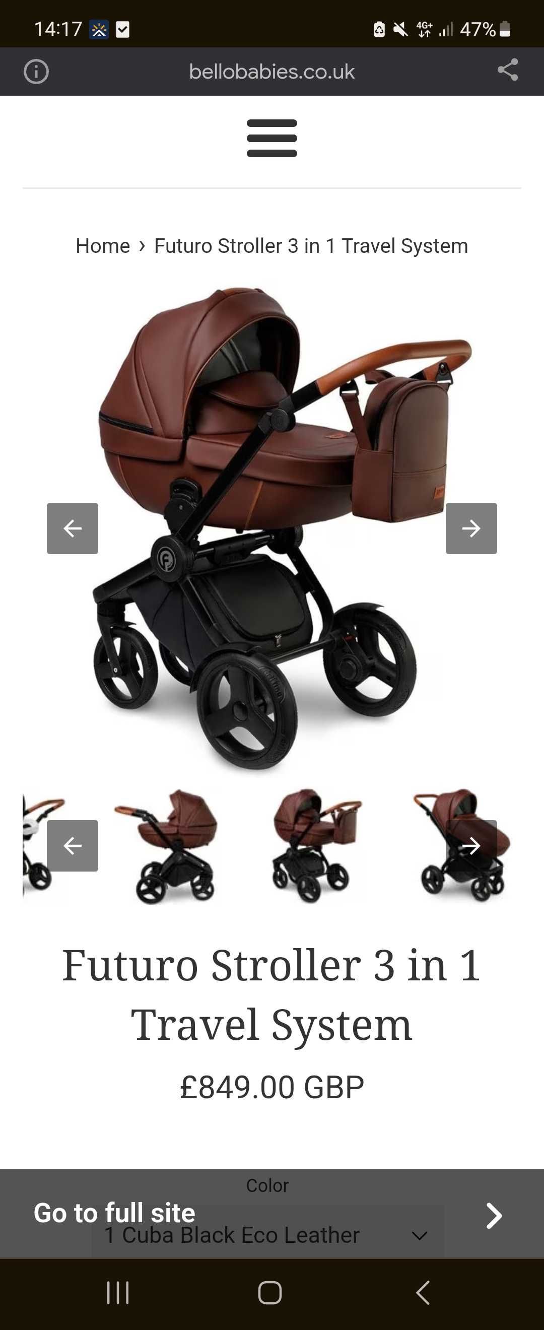 Луксозна бебешка количка 3 в 1 Bello babies Travel system