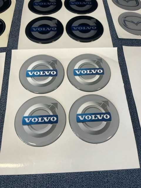 Стикери Емблеми за Капачки Джанти Тасове Лепенки MAZDA VOLVO SKODA 6см