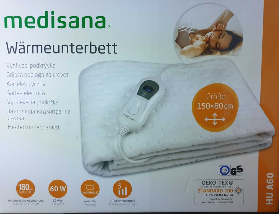 Saltea electrica cu telecomanda, 80x150cm, noua