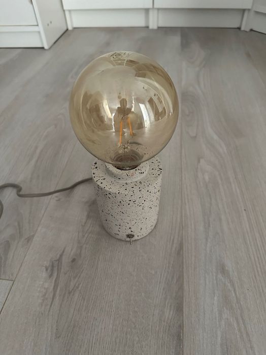 Set 2 veioze marmura ZARA Home + 2 becuri Osram filament E27