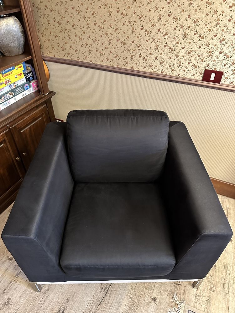 Fotoliu Mobexpert ITALSOFA Negru