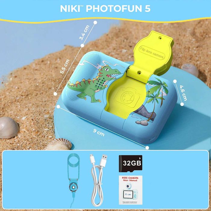 Camera Foto de Jucarie NIKI PhotoFUN 5, 32GB , Selfie, Filtre Foto