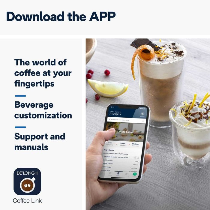 Кафеавтомат Delonghi Eletta Explore Cold Brew (ECAM450.65.G) 1450W