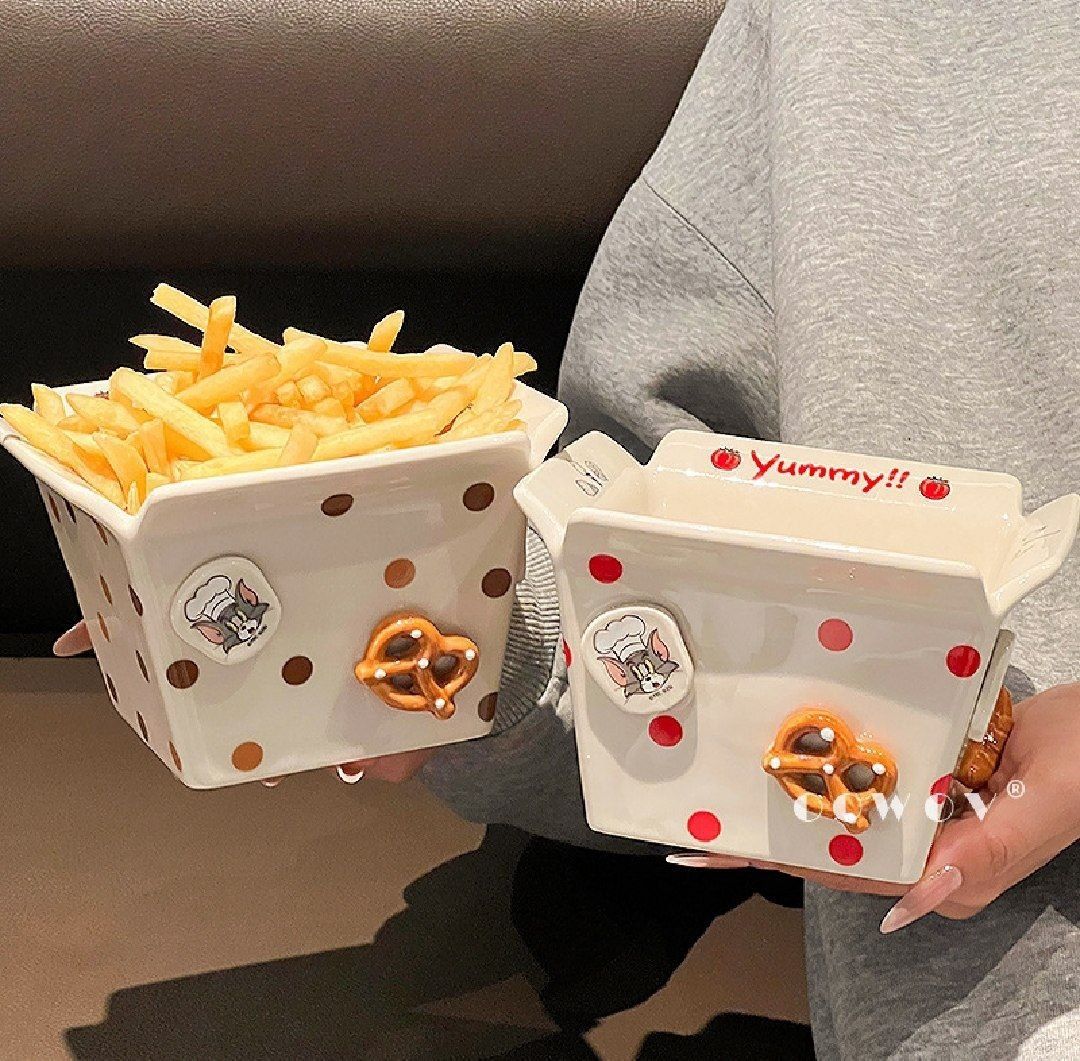 стильные керамические миски с мультяшным дизайном! 

стильные керамиче