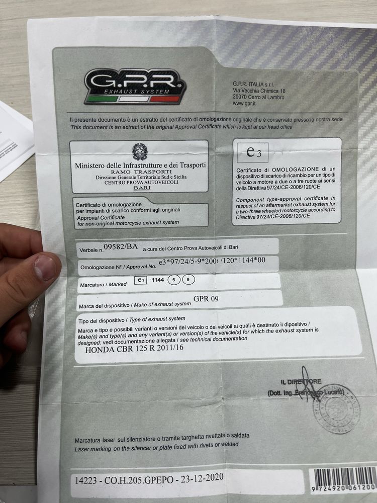 Honda CBR 125R 2016