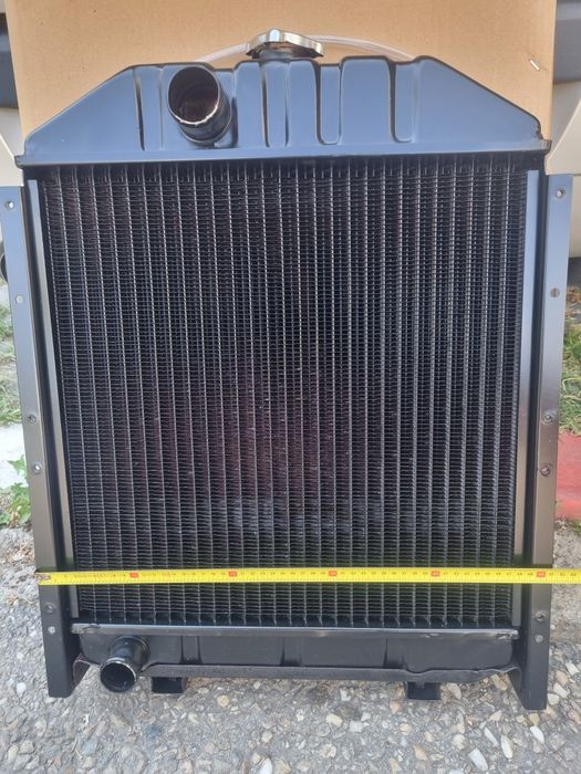 Radiator racire apa tractor Fiat U445 cupru,aluminiu, 4 randuri celule