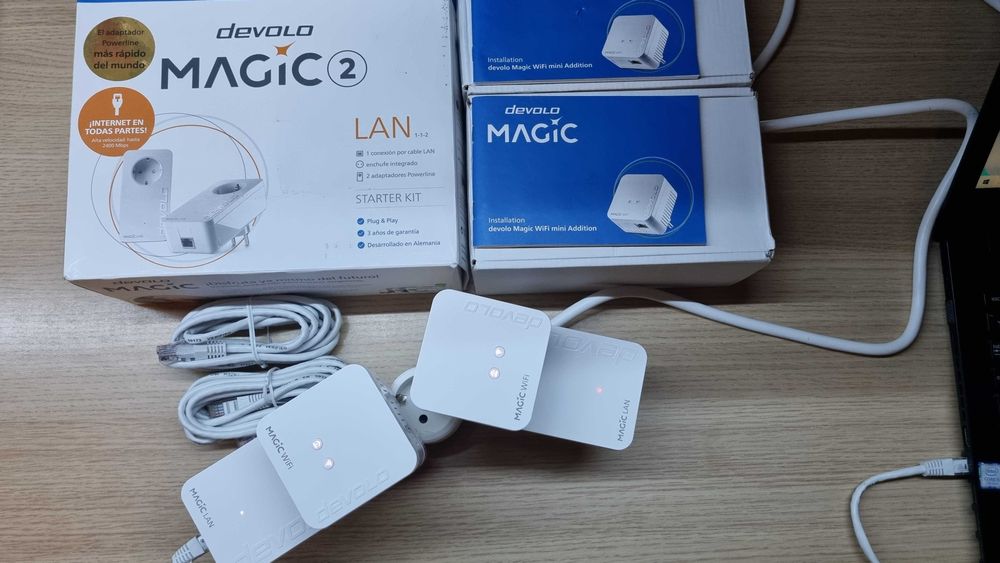 KIT 2 Buc PowerLan DEVOLO Magic 2 LAN + 2 Buc DEVOLO Magic mini 1 wifi