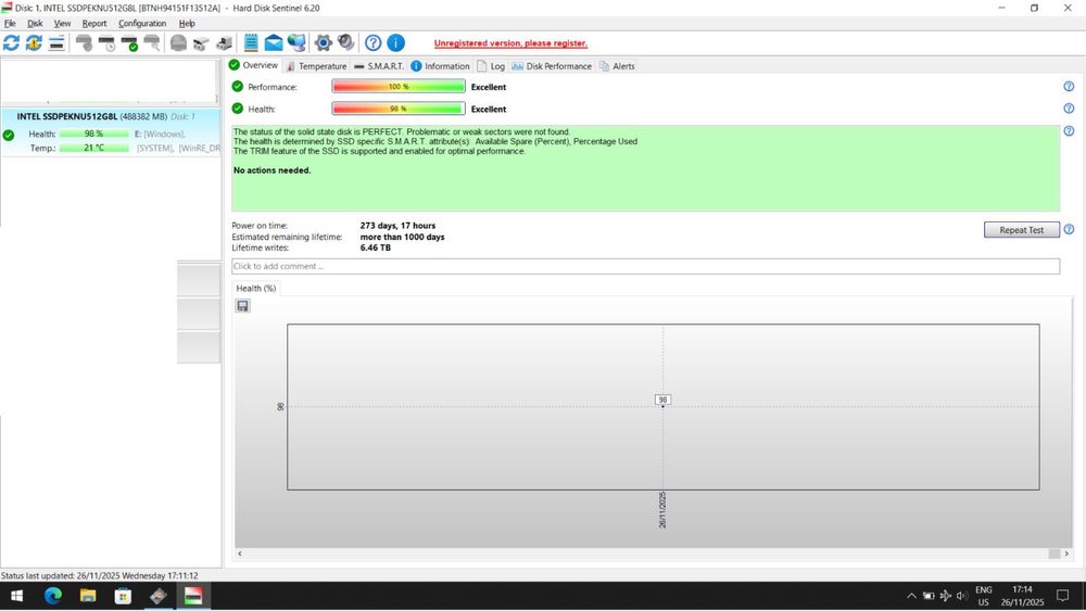 SSD m.2 PCI Express Intel 80mm si Hynix 42mm 521Gb
