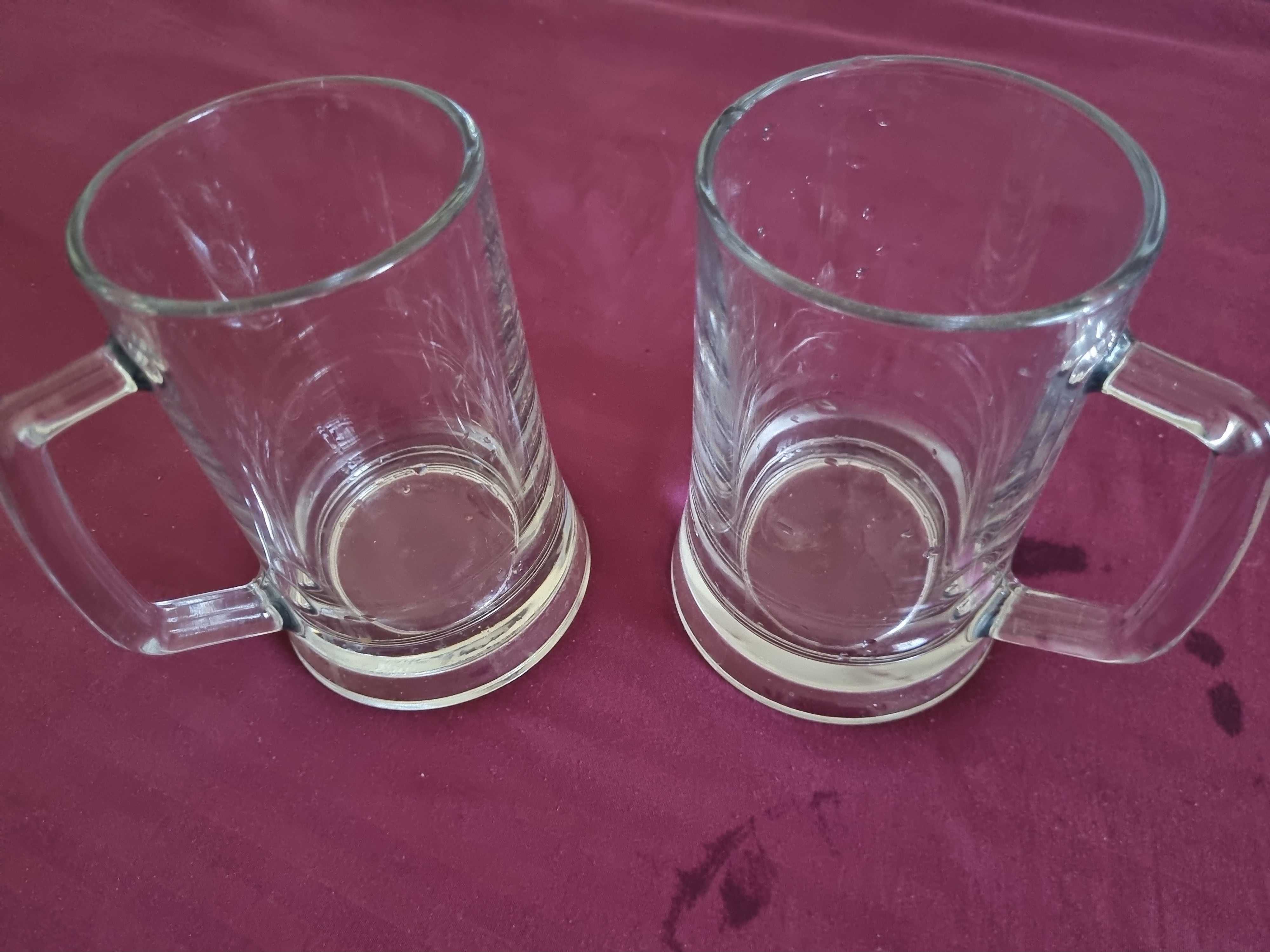 Set of 2 Premium 660ml Glass Mugs – For Beer or Milkshakes