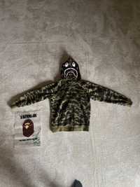 BAPE 1st Camo Shark Full Zip Hoodie Green