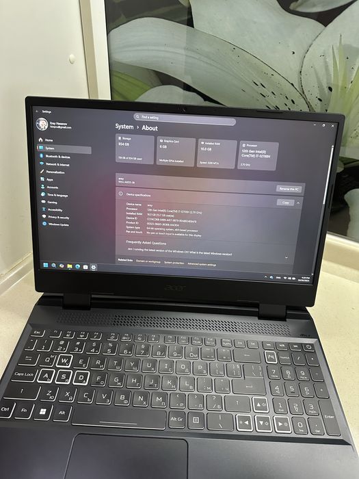 Acer Nitro геймърски лаптоп