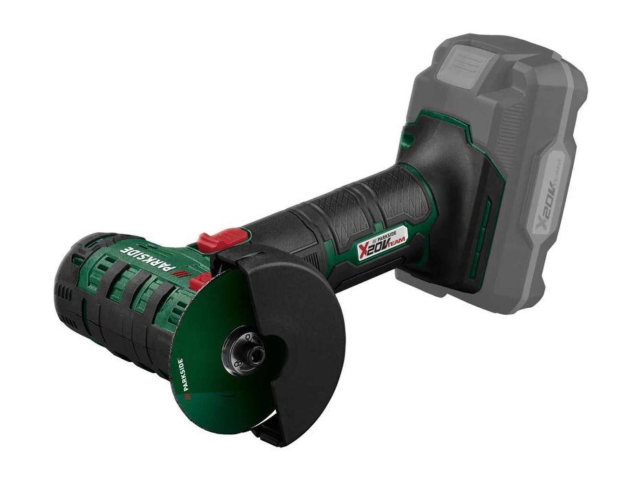 Акумулаторен ъглошлайф Parkside PWSAM 20-Li C2 – без батерия и зарядно