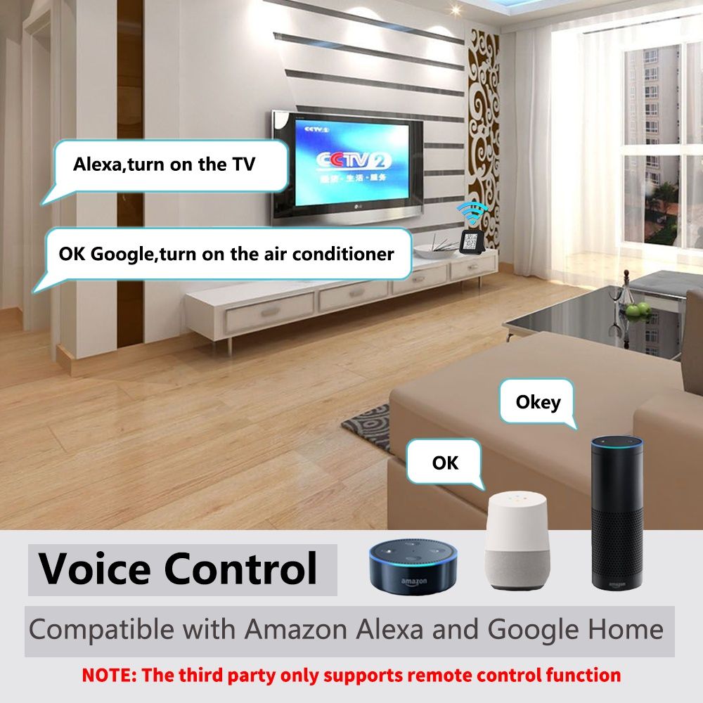 Tuya Smart WiFi IR Контолер с LED + сензори за температура и влажност