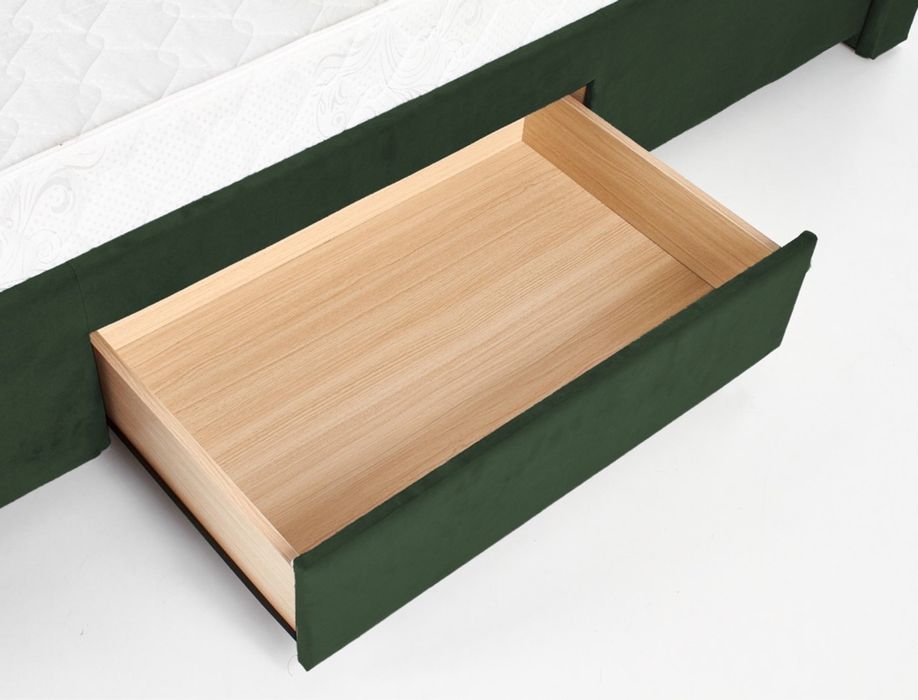 Тапицирано легло Sabrina Тъмнозелено 160