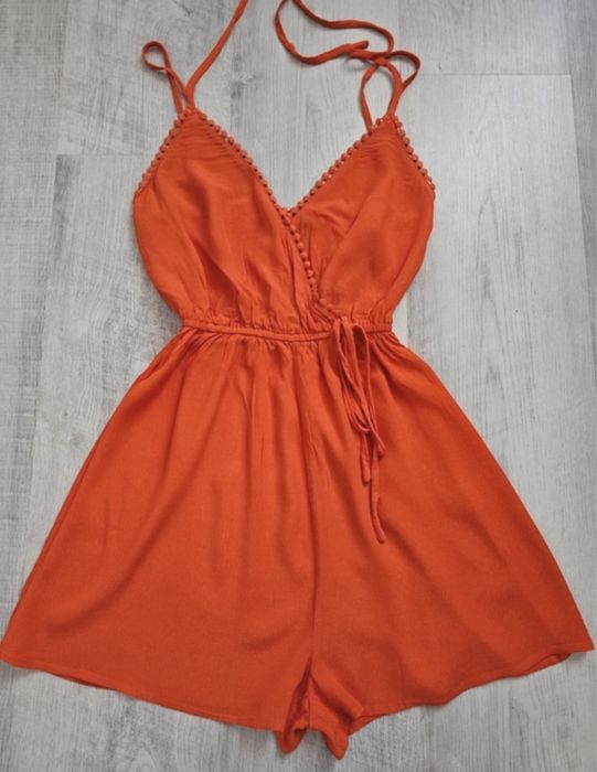 Salopeta orange New Look scurta XS